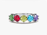 Multi-gemstone ring, fine jewelry, colorful precious stones