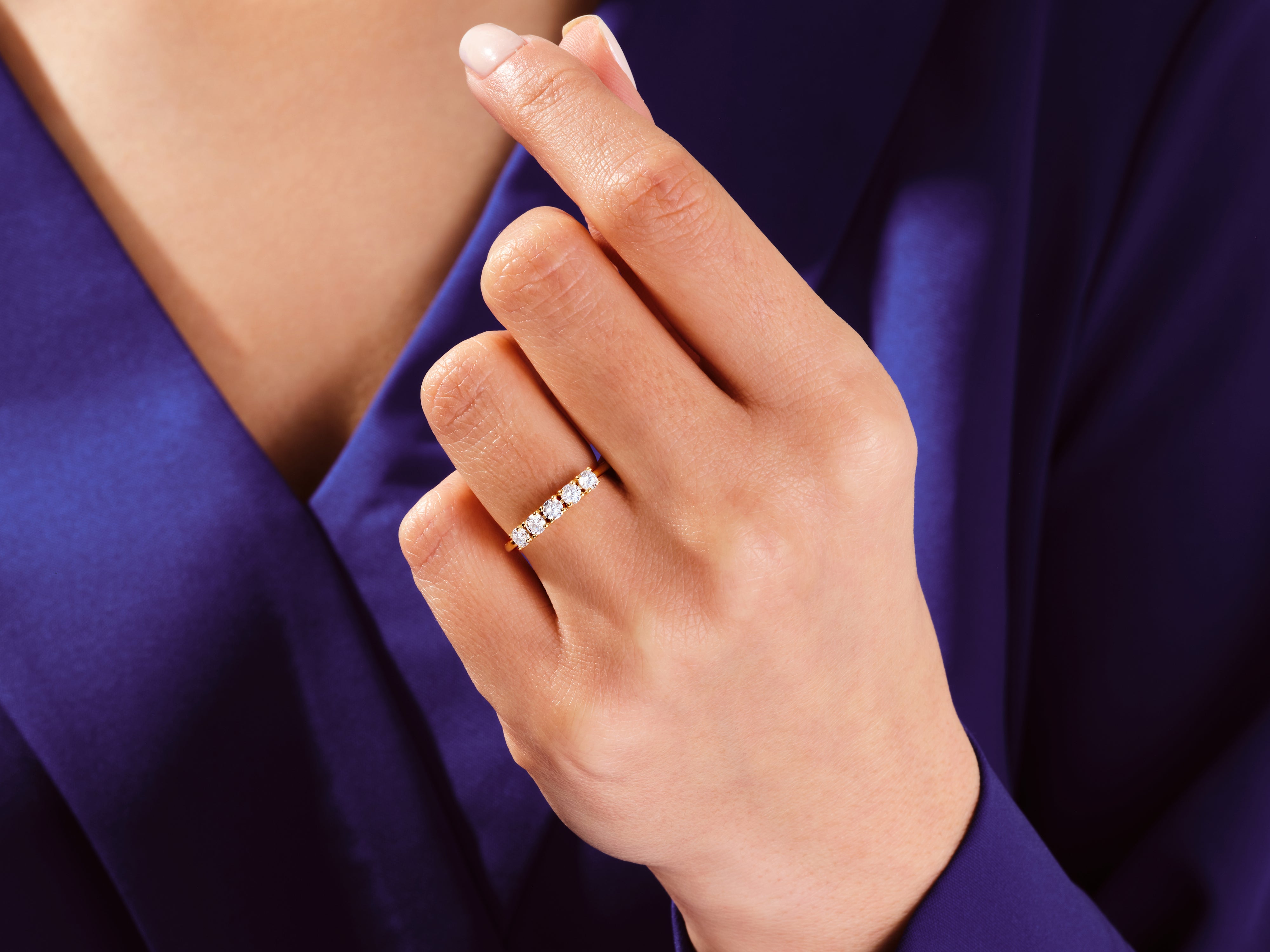 0.50 KARAT BASKET SET YÜZÜK