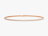Rose gold diamond tennis bracelet fine jewelry