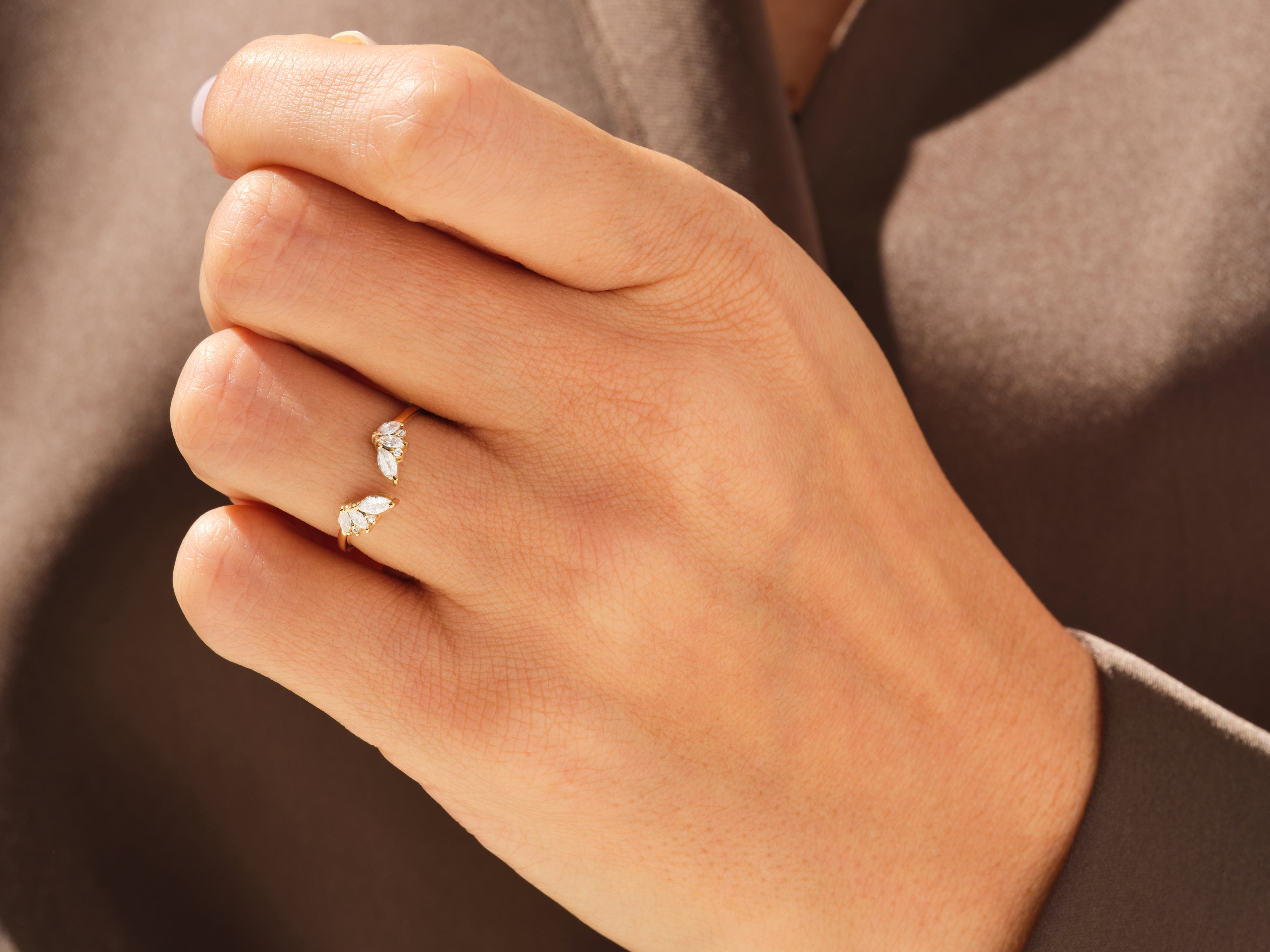 0.30 KARAT FLORAL YÜZÜK