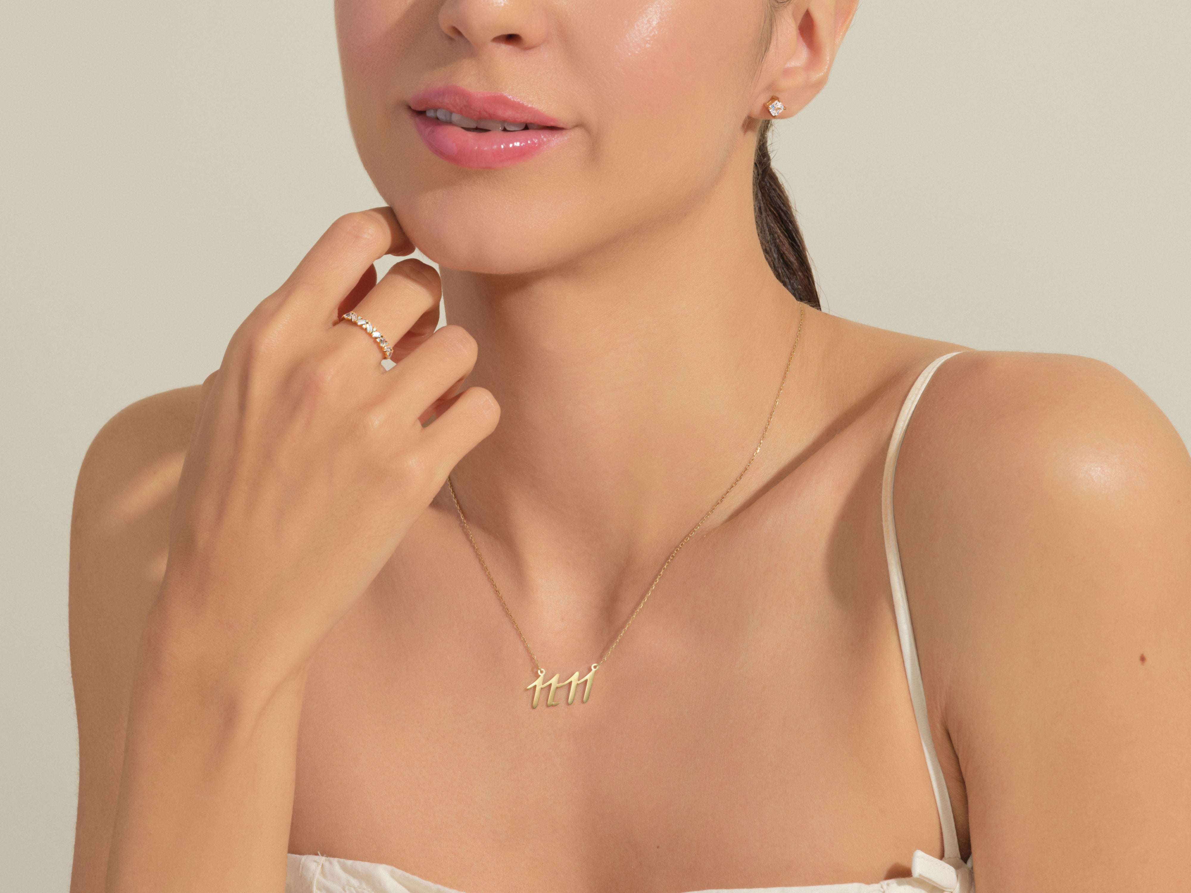 0.45 KARAT CLUSTER BAGET YÜZÜK