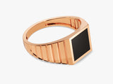 BLACK SQUARE SIGNET YÜZÜK