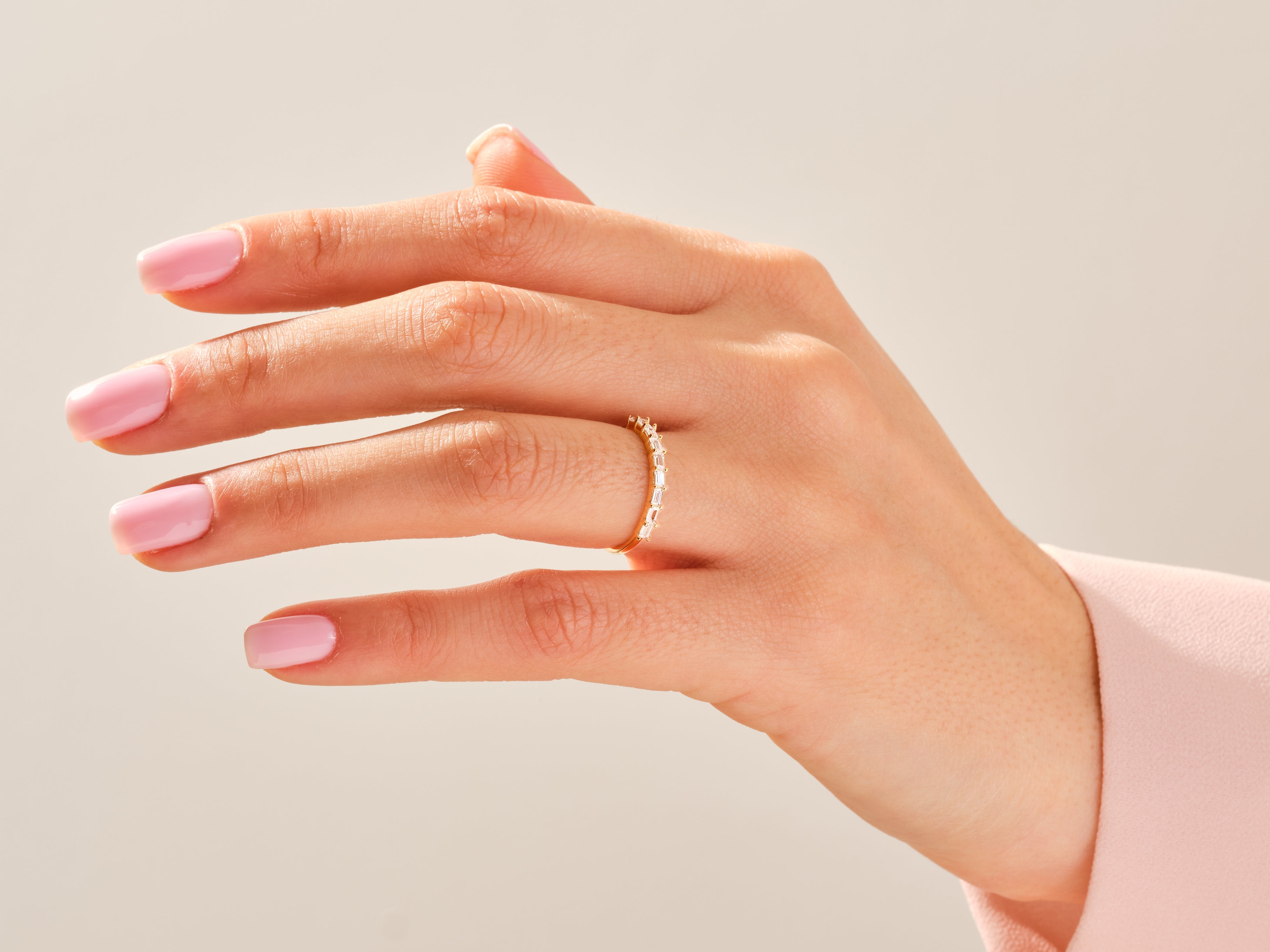 0.45 KARAT YATAY BAGET YÜZÜK