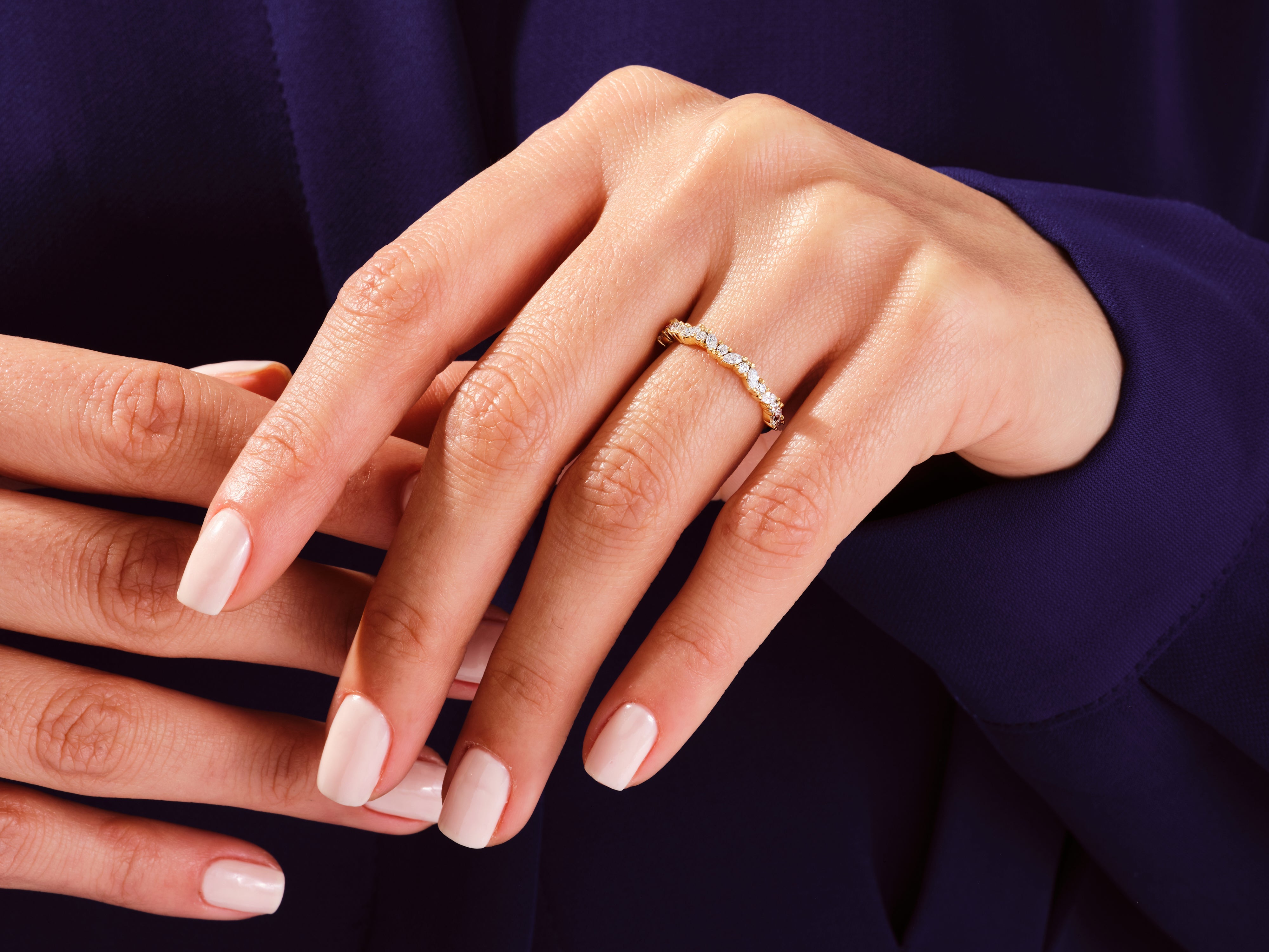 0.35 KARAT FLORAL MARKİZ YÜZÜK