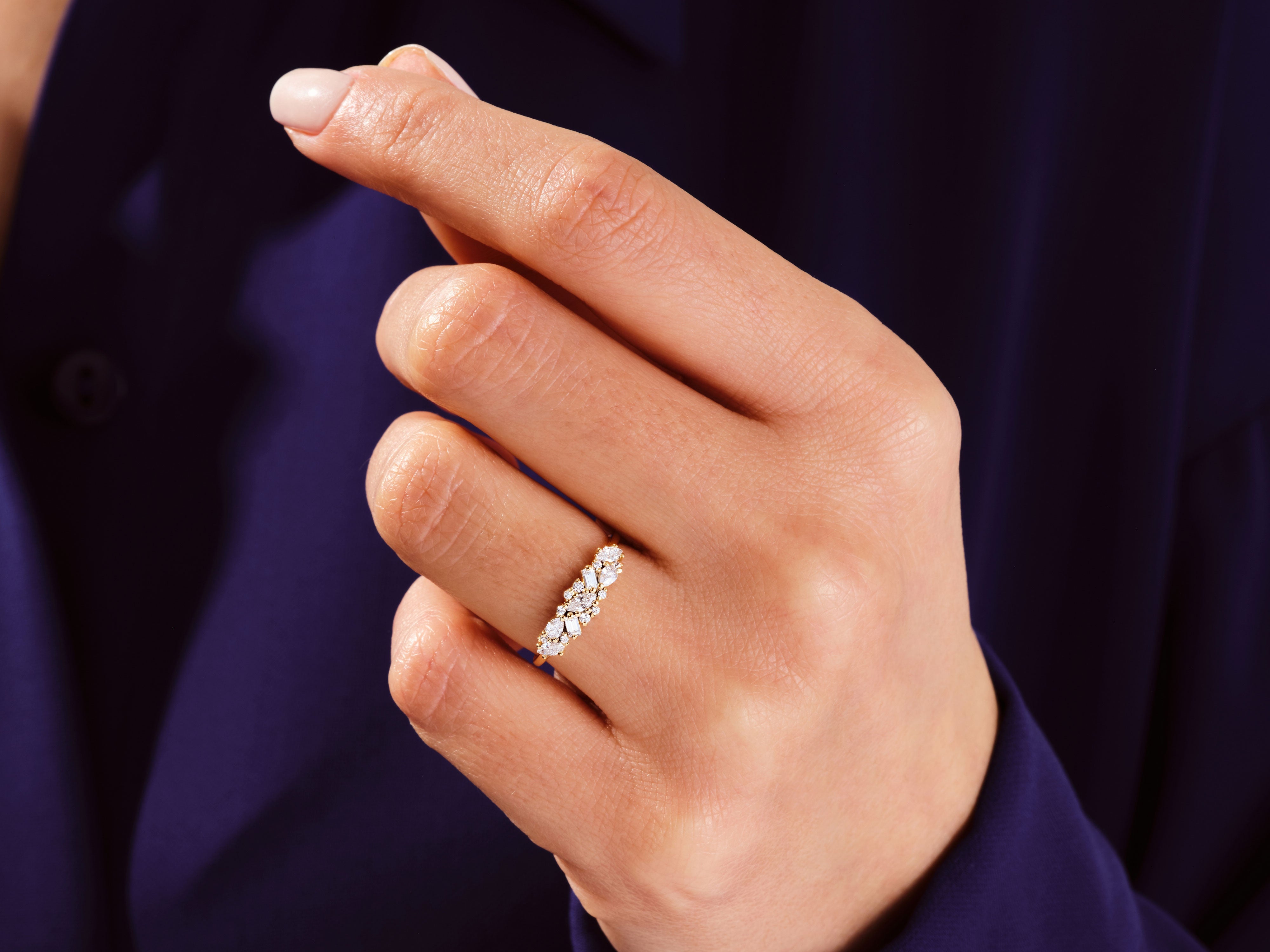 0.70 KARAT MULTI TAŞLI YÜZÜK