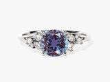 Alexandrite and diamond engagement ring, fine jewelry