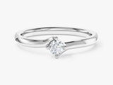Solitaire Round Cut Promise Ring