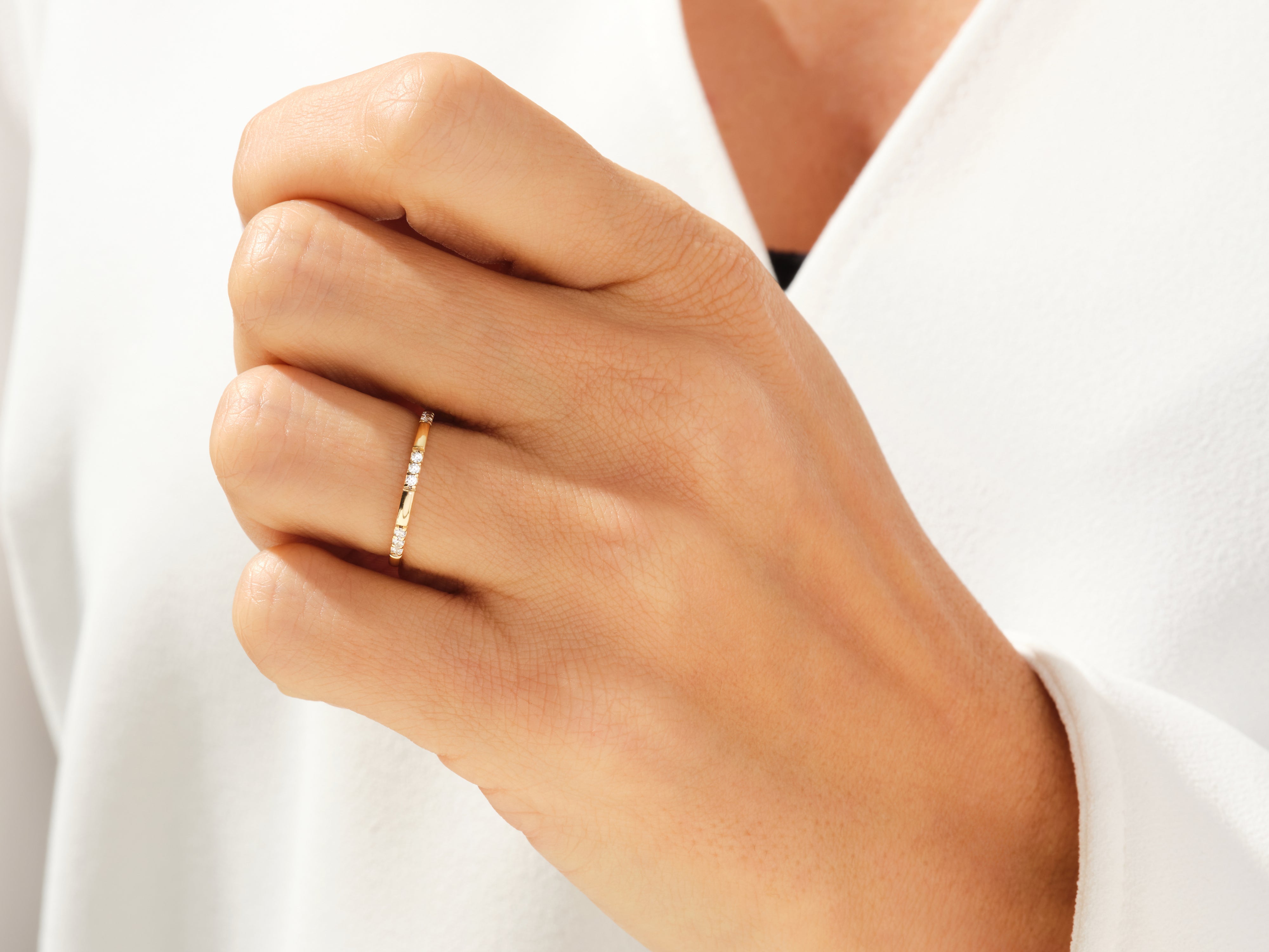 0.10 KARAT PAVE YÜZÜK